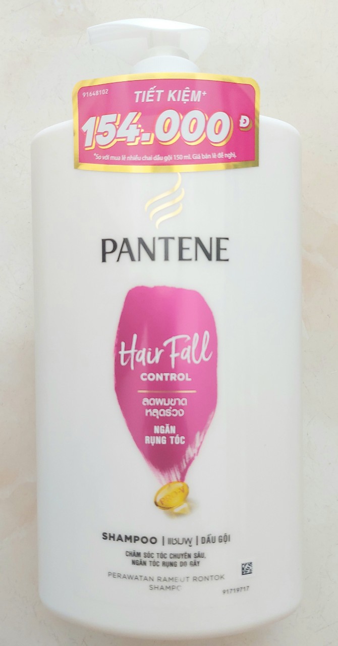 Dầu gội Pantene 1800ml ngăn rụng tóc ( Dầu gội pantene ngăn rụng tóc siêu to khổng lồ 1.8kg)