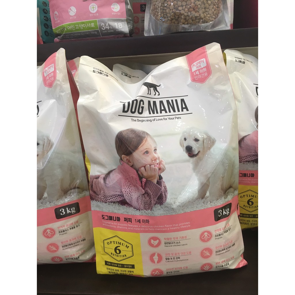 Thức Ăn Hạt Cho Chó Con Dog Mania Puppy (Hàn Quốc) - [Nông Trại Thú Cưng]