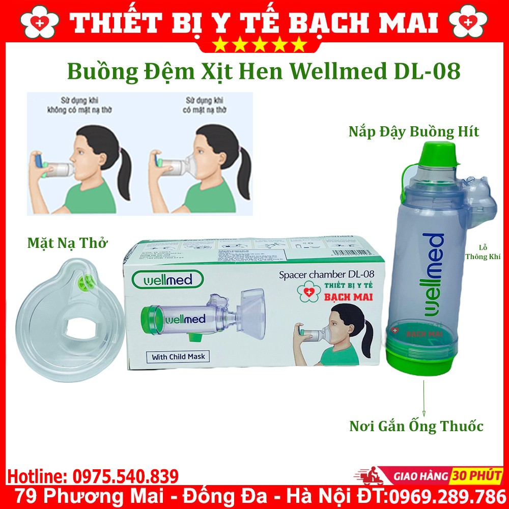 Buồng Đệm Xịt Hen Wellmed DL-08