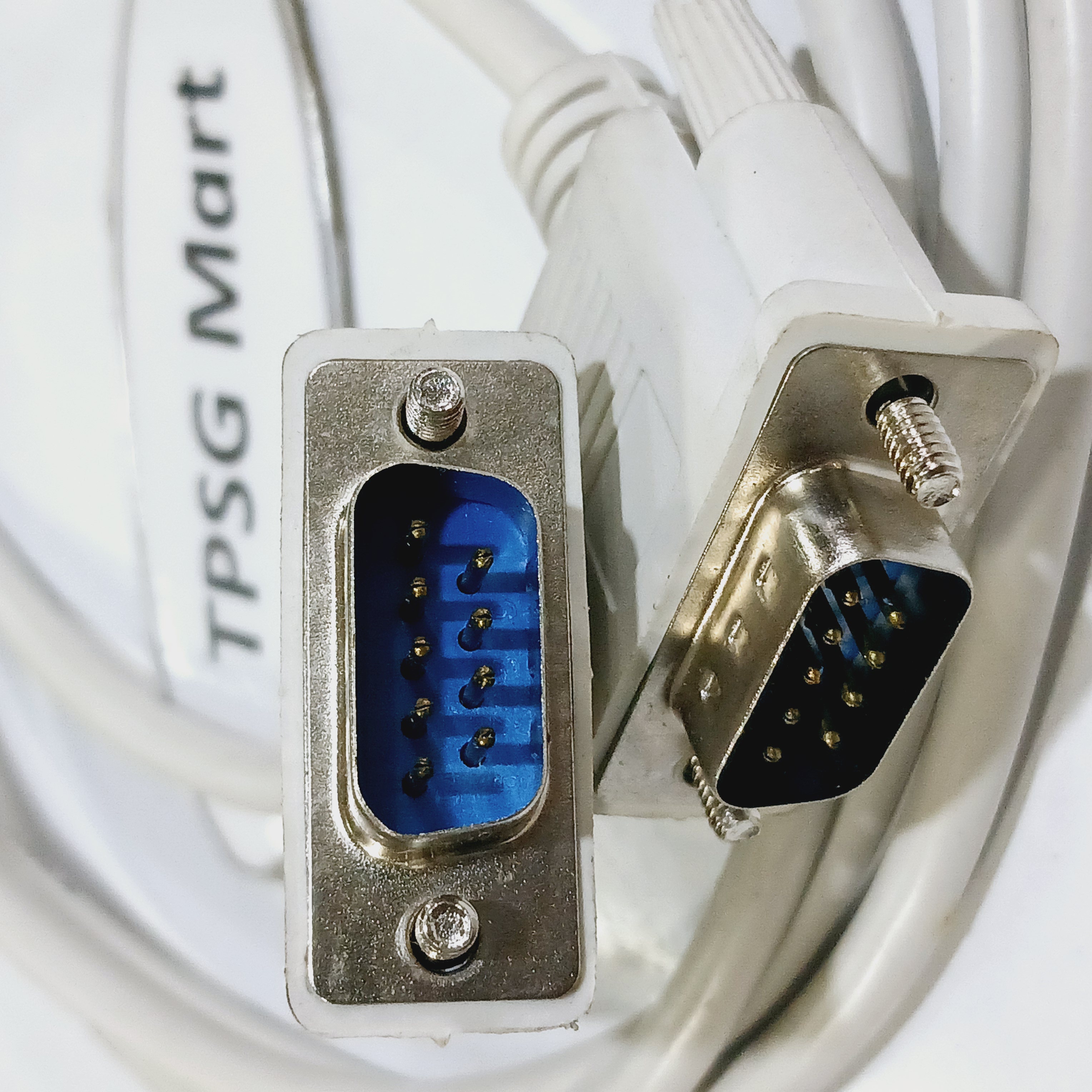 Cáp Link Com 9 (DB9): Cáp 2 đầu Com 9 Kim Đực (DB9M) / Cáp 2 đầu Com 9 Lổ Cái (DB9F) dài 1.45m