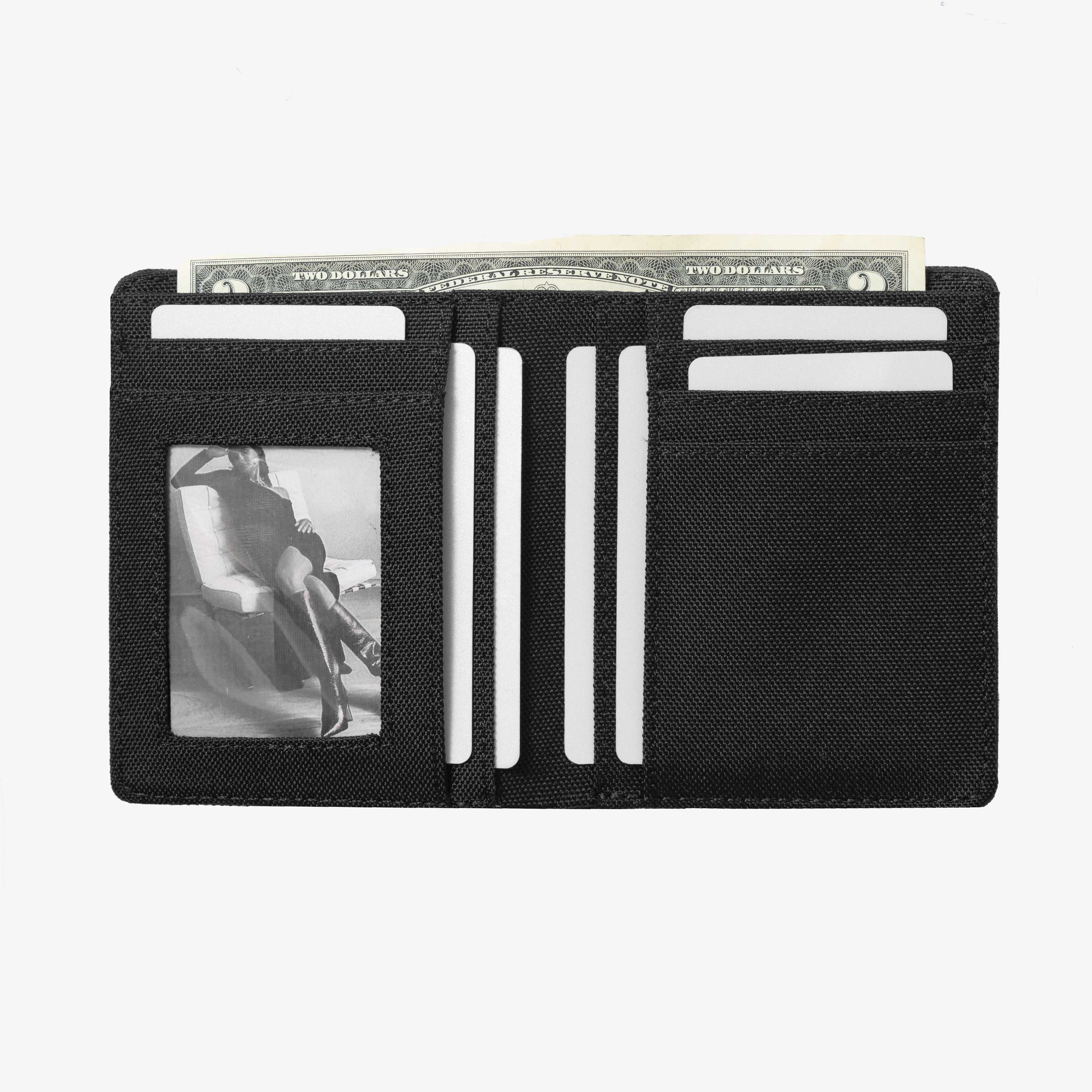 Ví Vải DIM Basic Wallet 2 - Đứng (Thiết Kế Gập Đôi, Đựng 8 - 10 Thẻ, Vừa CMND - GTX)