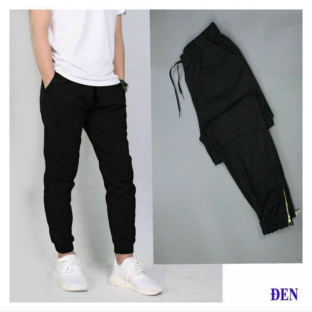 Quần jogger kaki nam khoá zip ⚡️ ẢNH THẬT+VIDEO ⚡️ Quan dai tây âu kiểu ống đứng côn dáng rộng vải tốt túi lớn có đủ size cho nam và nữ S0