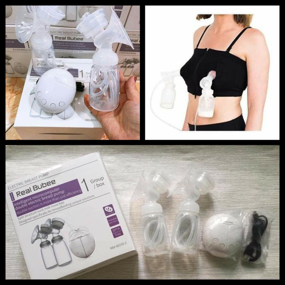 Combo 1 bộ máy hút sữa real bubee và 1 áo hút sữa