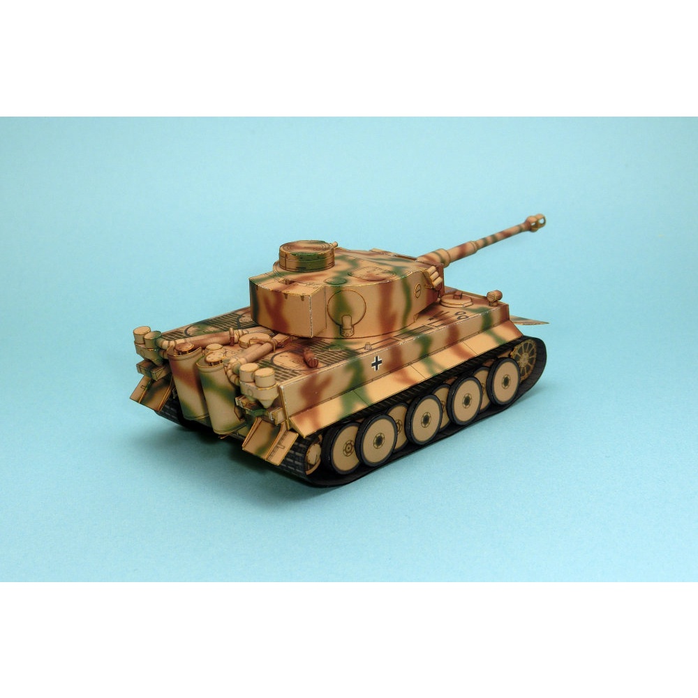 Mô hình giấy 3D xe tank tiger I tỉ lệ 1/72