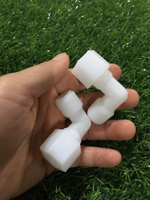 2 chiếc cút kết nối ren 17 dây phi 10- máy lọc nước