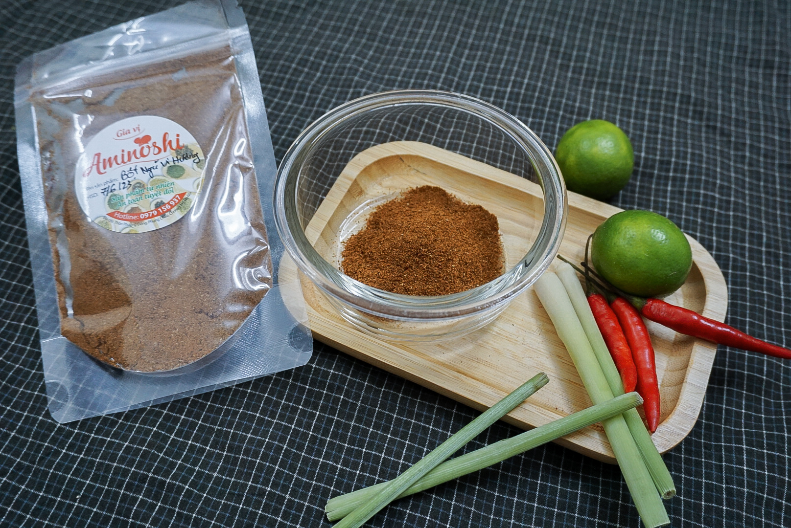 BỘT NGŨ VỊ HƯƠNG SIÊU THƠM AMINOSHI - 50G