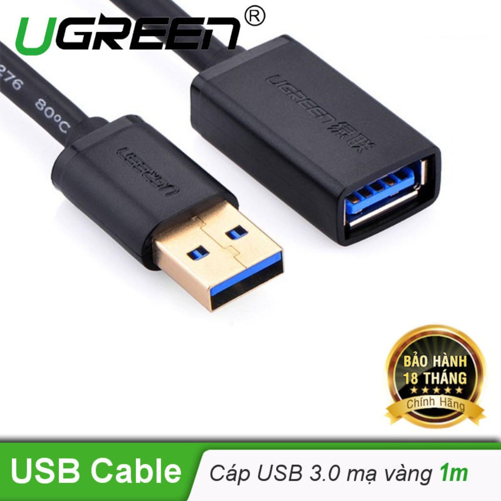 Cáp nối dài USB 3.0 dài 1m Ugreen 10368