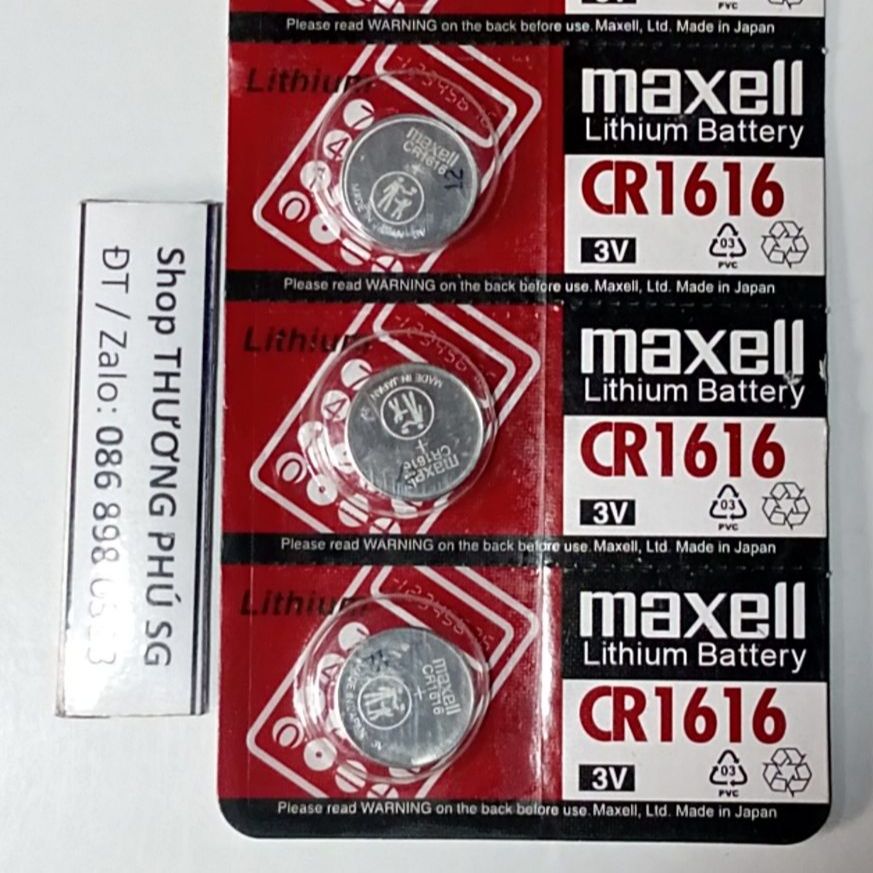 Pin Maxell Lithium Battery CR1616, 1616 - 3V (Vĩ 1 Viên)