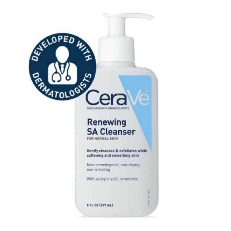 [Hàng Mỹ] Sửa rửa mặt dịu nhẹ CeraVe Renewing SA Cleanser (237ml) cao cấp