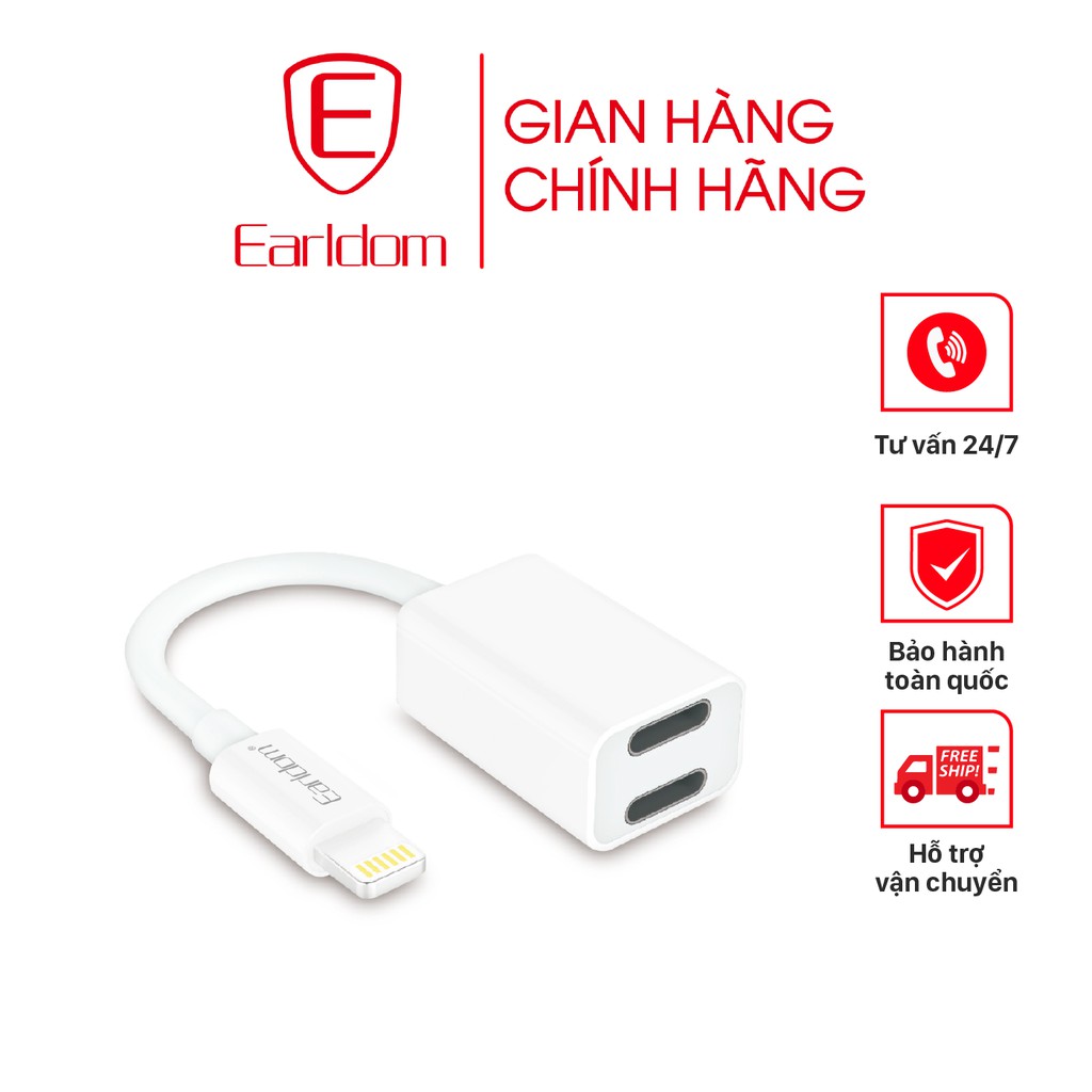 Jack chuyển đổi chân Lightning 2in1 Earldom OT54