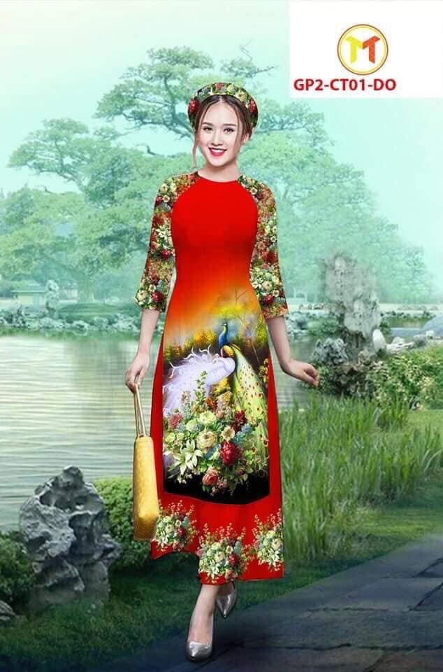 Áo dài cách tân lụa nhật nhiều mẫu siêu xinh
