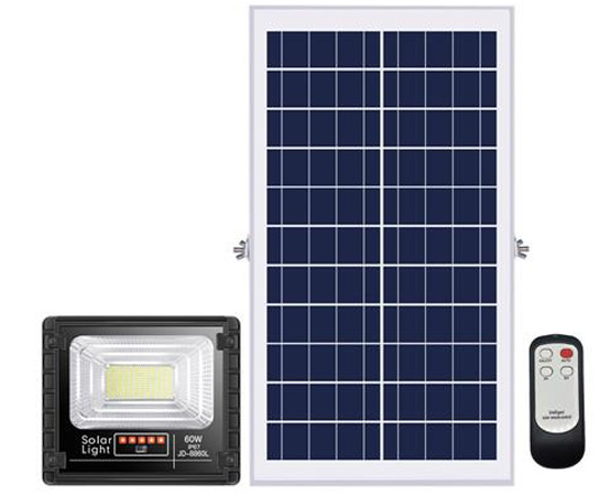 Đèn pha LED năng lượng mặt trời 60W JINDIAN JD-8860L Solar Light - Điện Việt