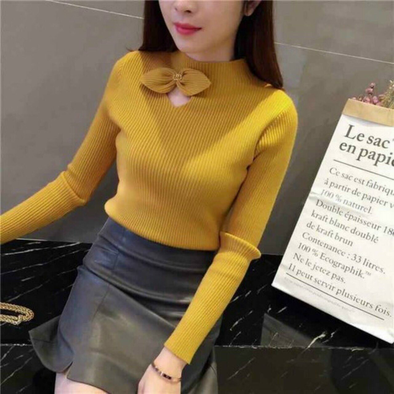 [HCM]áo len gân nữ duyên dáng