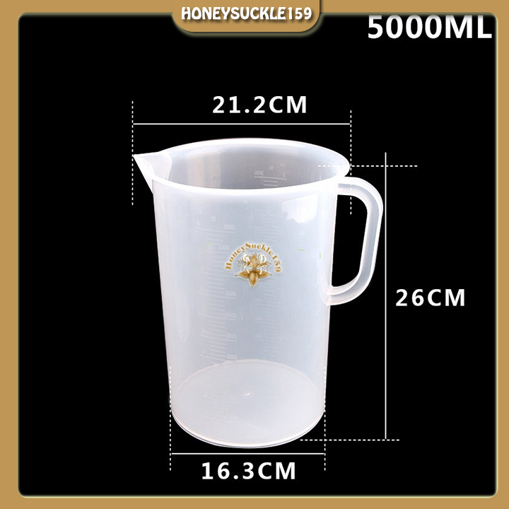 Ca Đong Nhựa Có Vạch Chia Định Lượng 5000ml