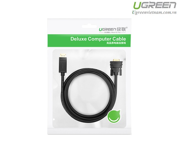 Cáp Displayport to VGA dài 1,5m  Ugreen 10247 cao cấp