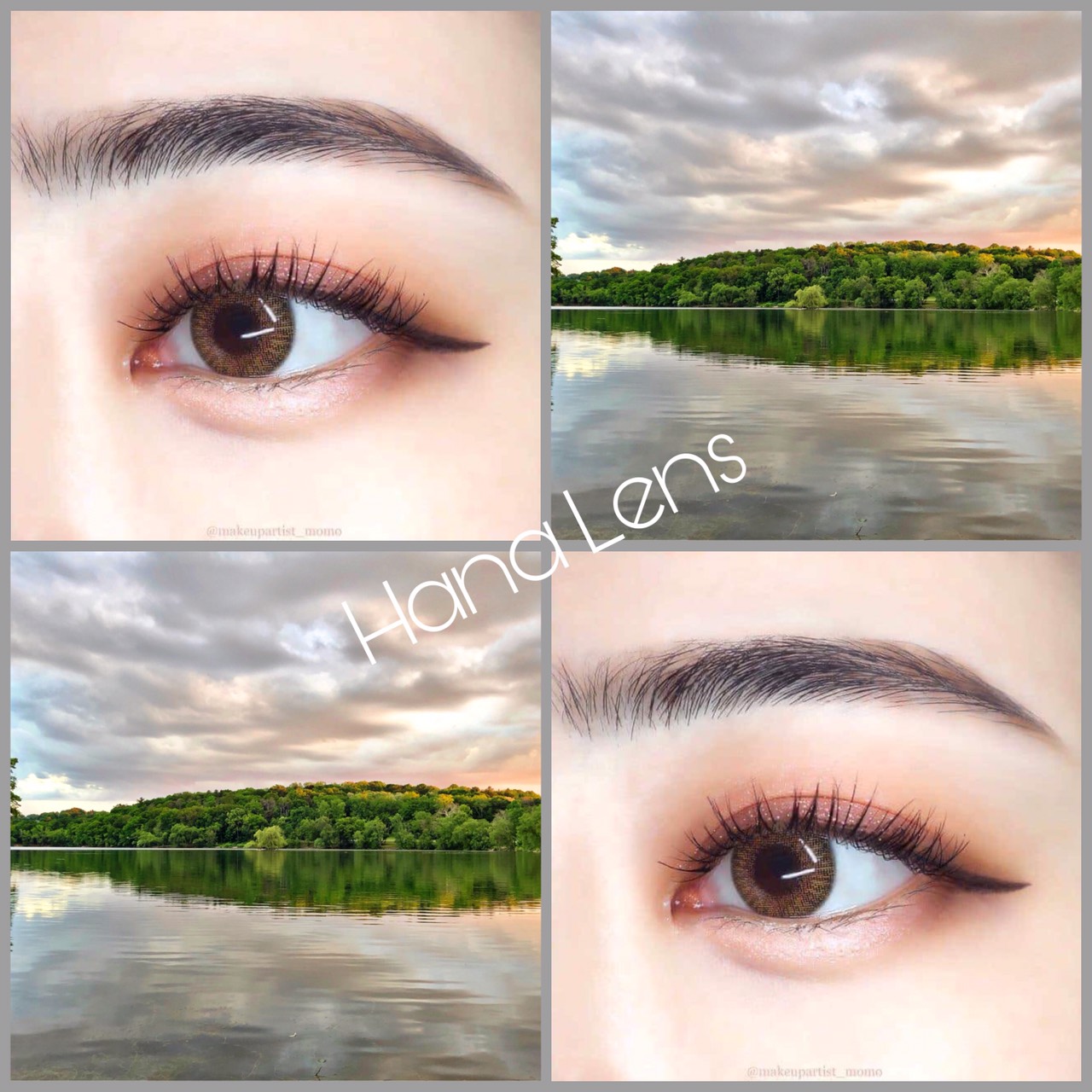 {Trend] 5 mẫu lens nâu tự nhiên giãn vừa ( 0 đến 6 độ) Lens dùng 1 năm tặng kèm khay - Hana lens
