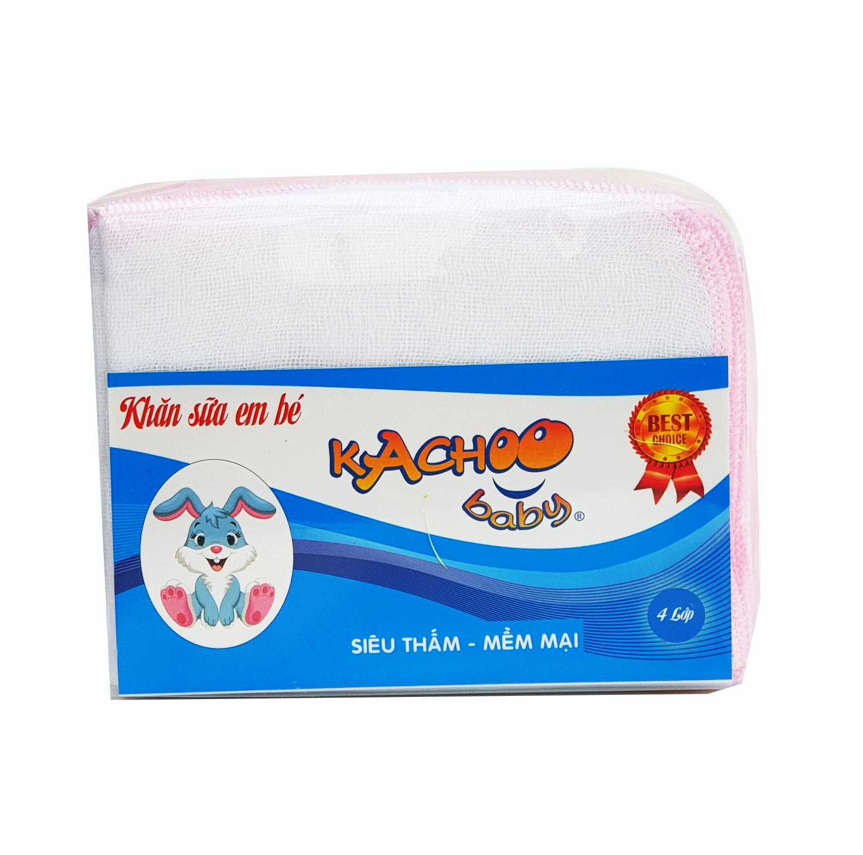 Bịch 10 khăn sữa 5 lớp 26x31cm cho bé hiệu KACHOOBABY