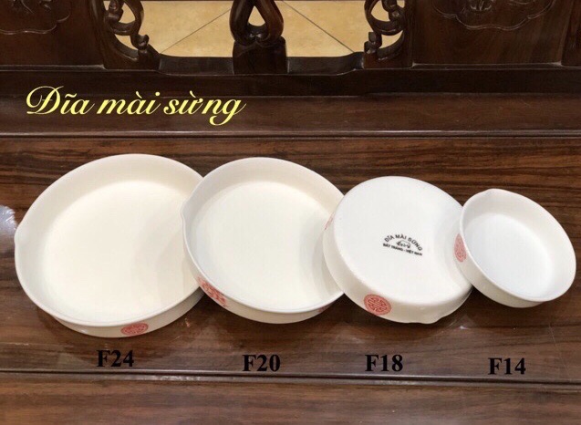 Đĩa mài sừng bát tràng 14cm