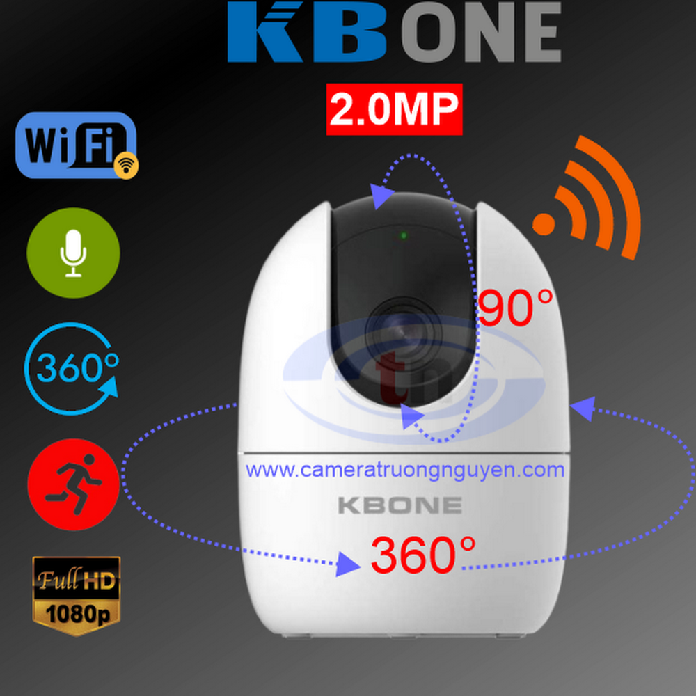 Camera giám sát IP Wifi 2.0MP KBONE KN-H21PA
