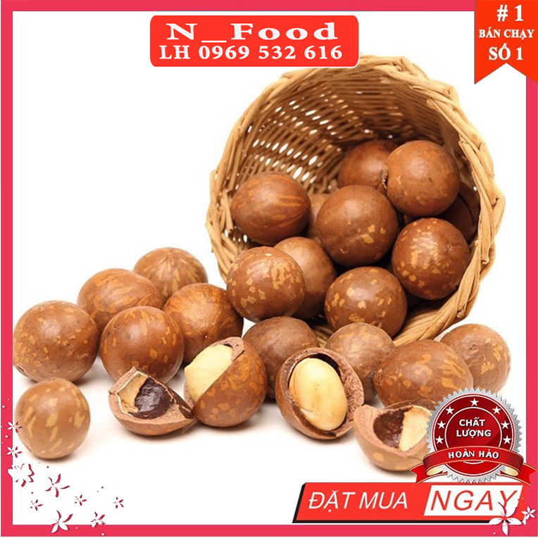 HẠT MẮC CA Lon 400.gram - mắc ca Đắk Lắk - date mới