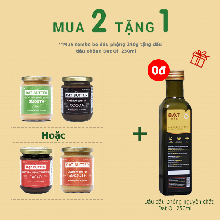 Dầu đậu phộng nguyên chất Đạt Oil 250ml (dầu lạc)