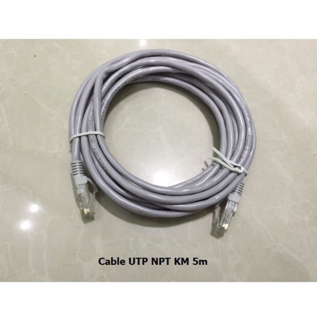 Cáp Mạng Bấm Sẵn 2 Đầu UTP NPT