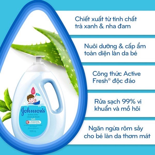 Sữa tắm Johnson Baby cho bé 1000ml (date mới).