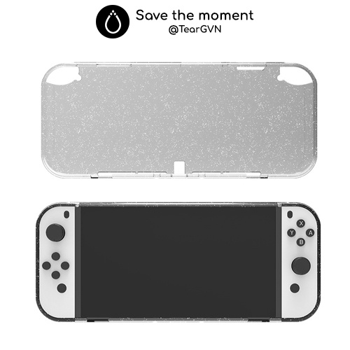 Ốp dẻo tpu phủ pha lê iplay cho nintendo switch oled / switch lite
