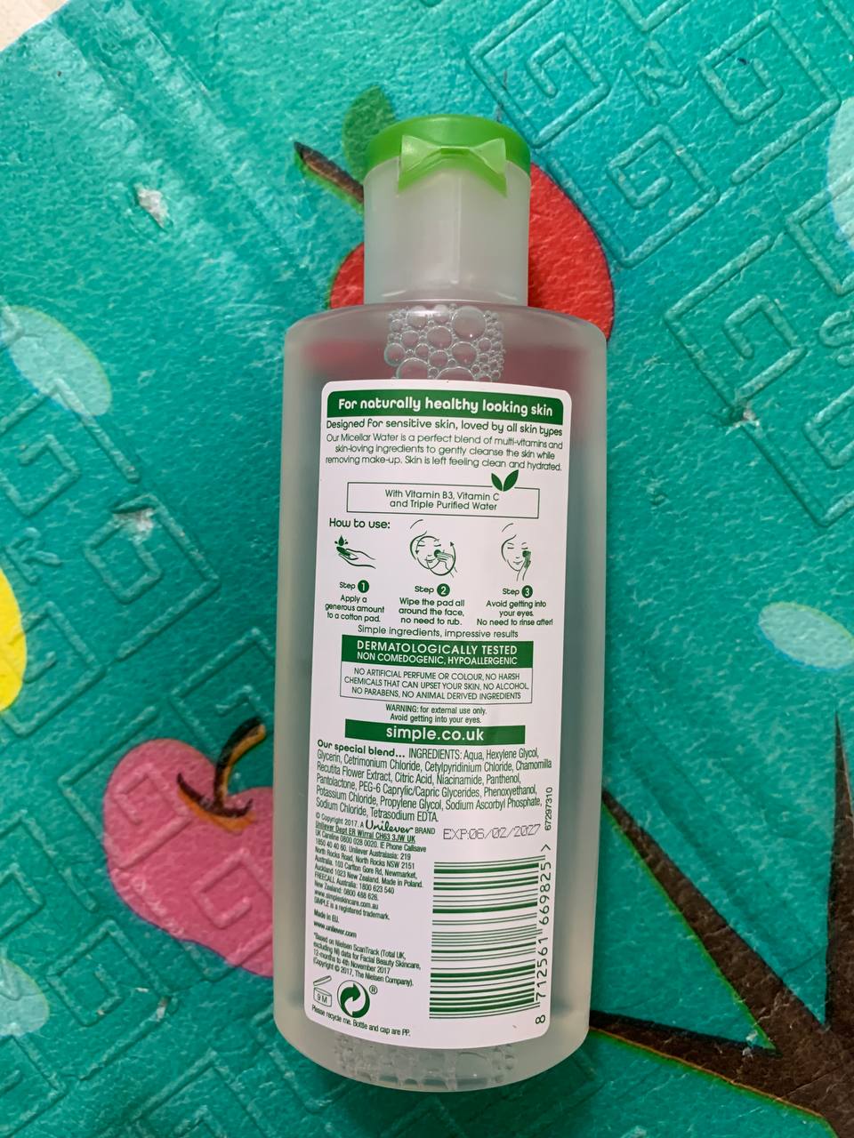 [3 Tặng 1] Nước Tẩy Trang Simple Micellar Cleansing Water 200ml