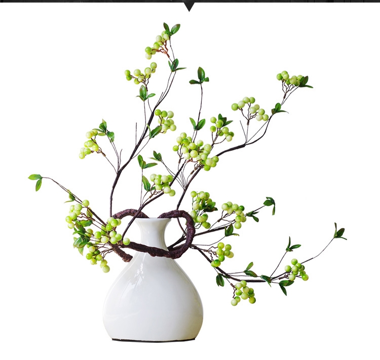Cành cổ quả cherry trang trí-Cành giả