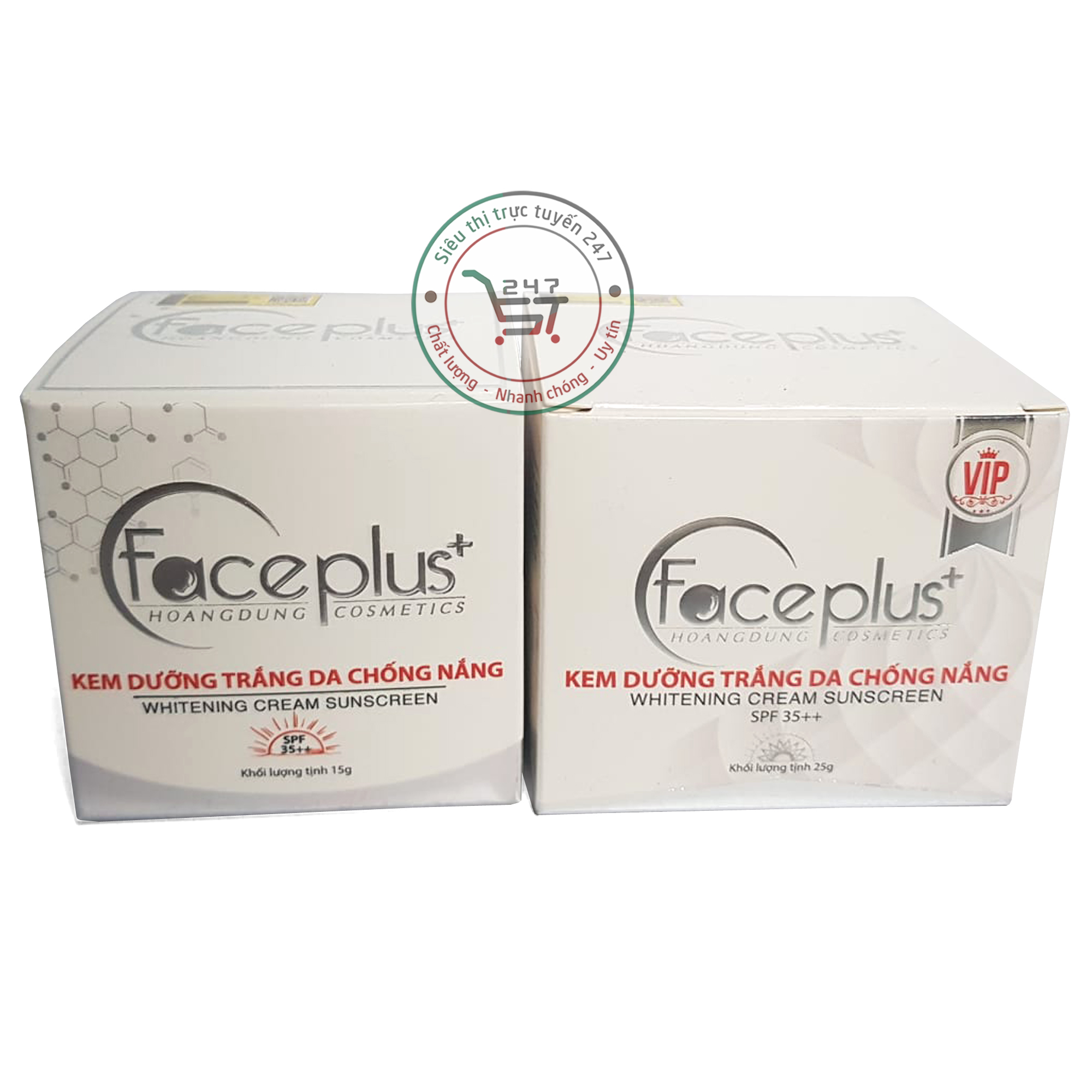Kem Face Plus B5 Dưỡng Trắng Da Mặt Chống Nắng Pretty Whitening Sunblock 10g (Trắng Đỏ)
