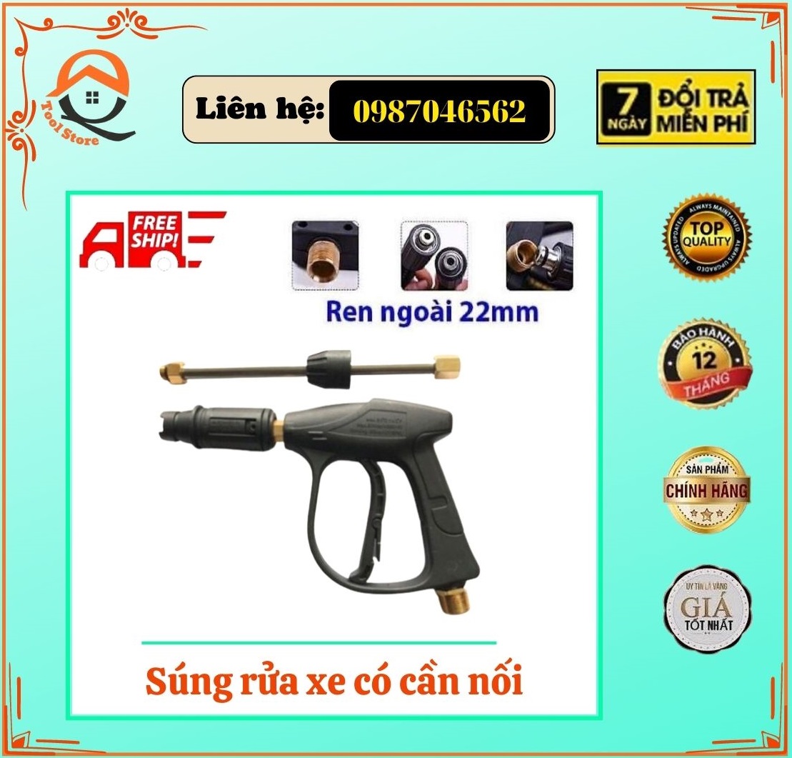 Súng xịt máy rửa xe áp lực cao