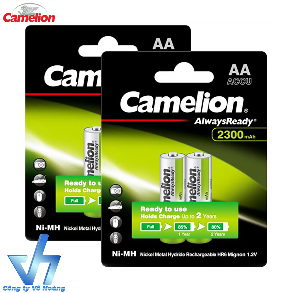 [HCM]Bộ 4 pin sạc Camelion AA 2300mAh