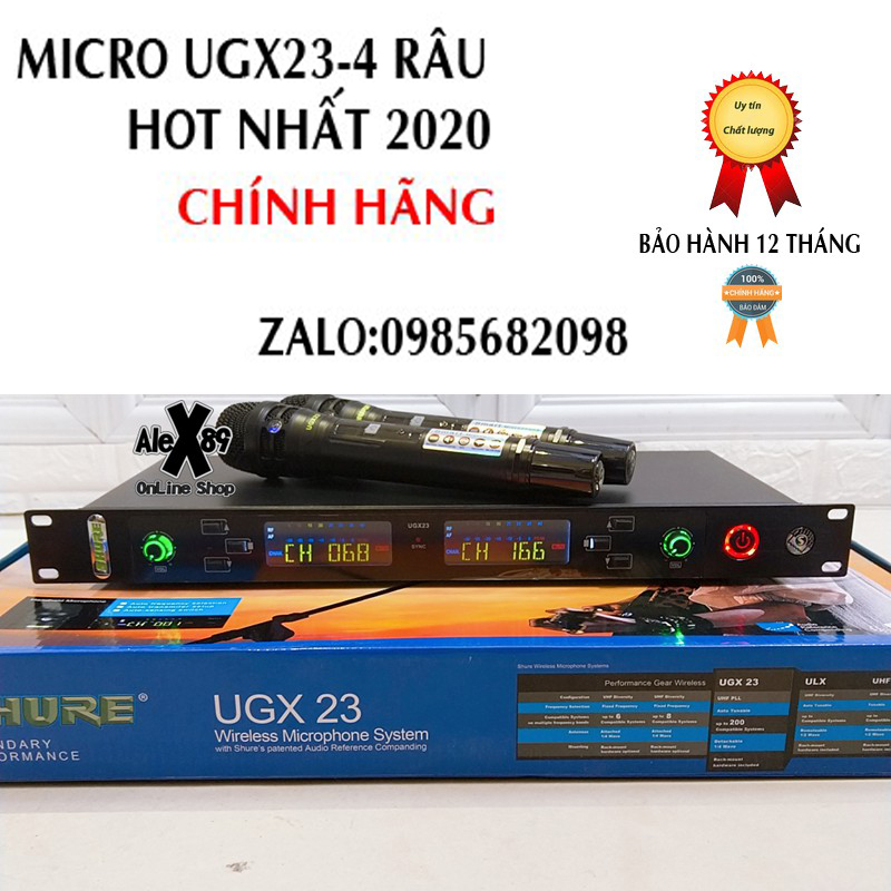 MICRO Không Dây SHURE ugx23 Cao Cấp