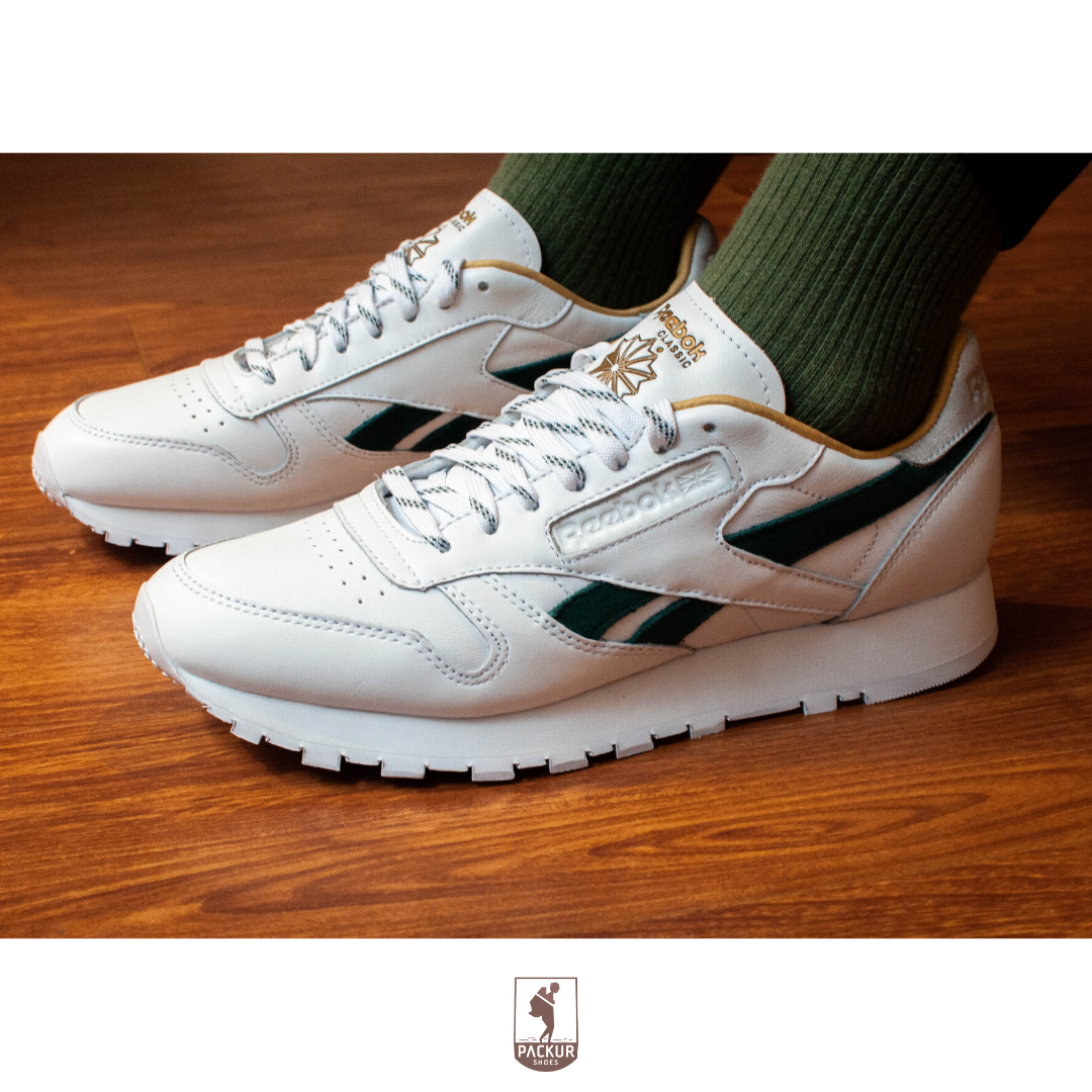 [HCM]Giày Reebok Classic Leather (Trắng/Xanh Rêu) / FX1715