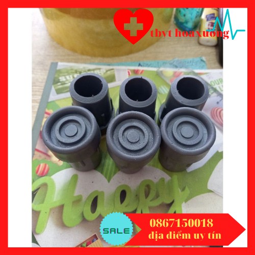 [giá tốt] Đế cao su nạng inox Việt Nam-1 đôi