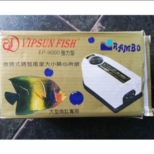 Máy oxy Rambo Ep-9000 2 vòi siêu êm cho hồ cá