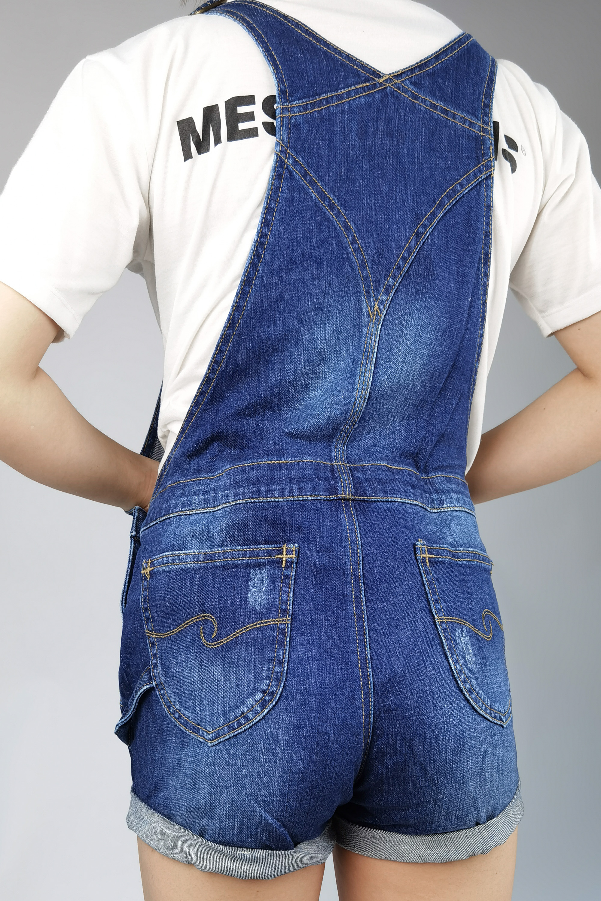 Quần Short Yếm Jean Nữ MESSI SJW-304-16