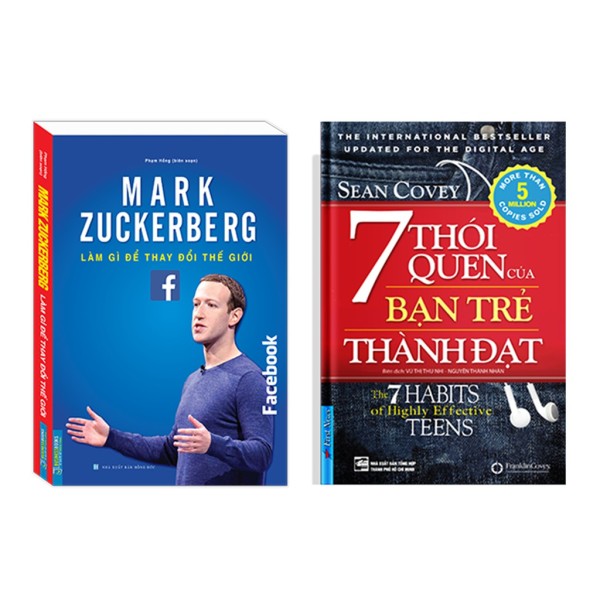 Sách - Mark Zuckerberg - Làm gì để thay đổi thế giới & 7 THÓI QUEN CỦA BẠN TRẺ THÀNH ĐẠT