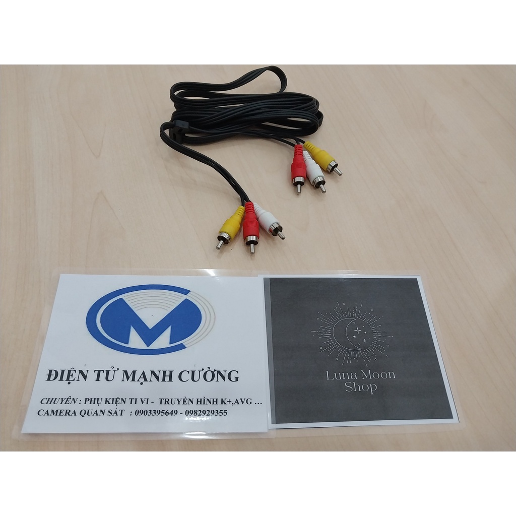 Dây Av 6 Đầu Chiều Dài 1.5M Màu Đen