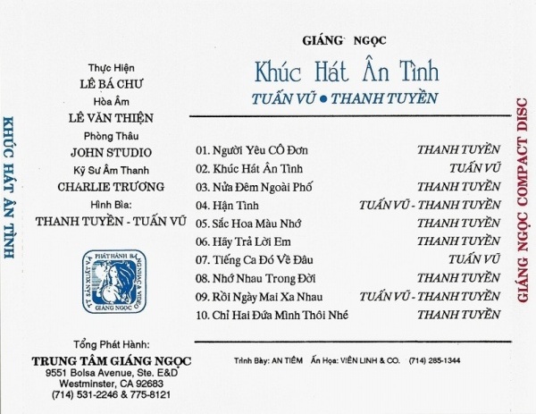 Bộ 8 đĩa cd nhạc Tuấn Vũ 1