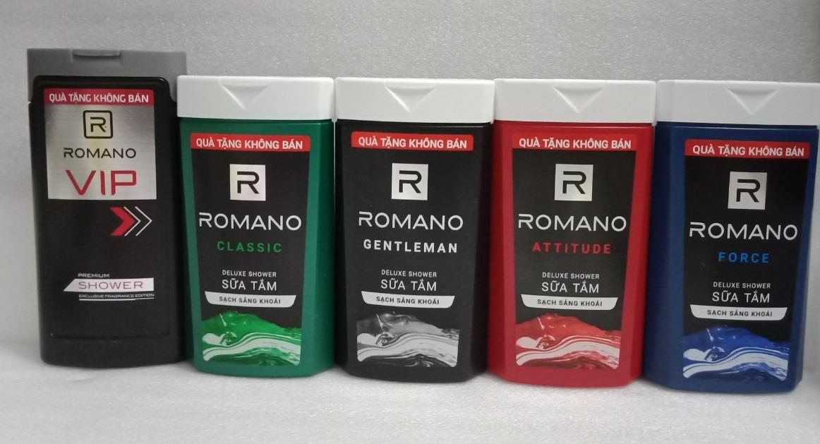 Set 2 chai Sữa Tắm / dầu gội Cao cấp Nam Romano Classic 150g (hàng tặng)