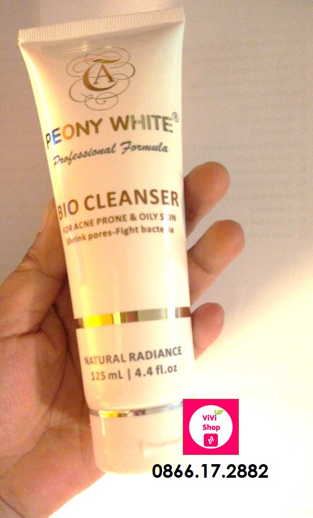 Bio Cleanser Peony white - sữa rửa mặt dành cho da mụn