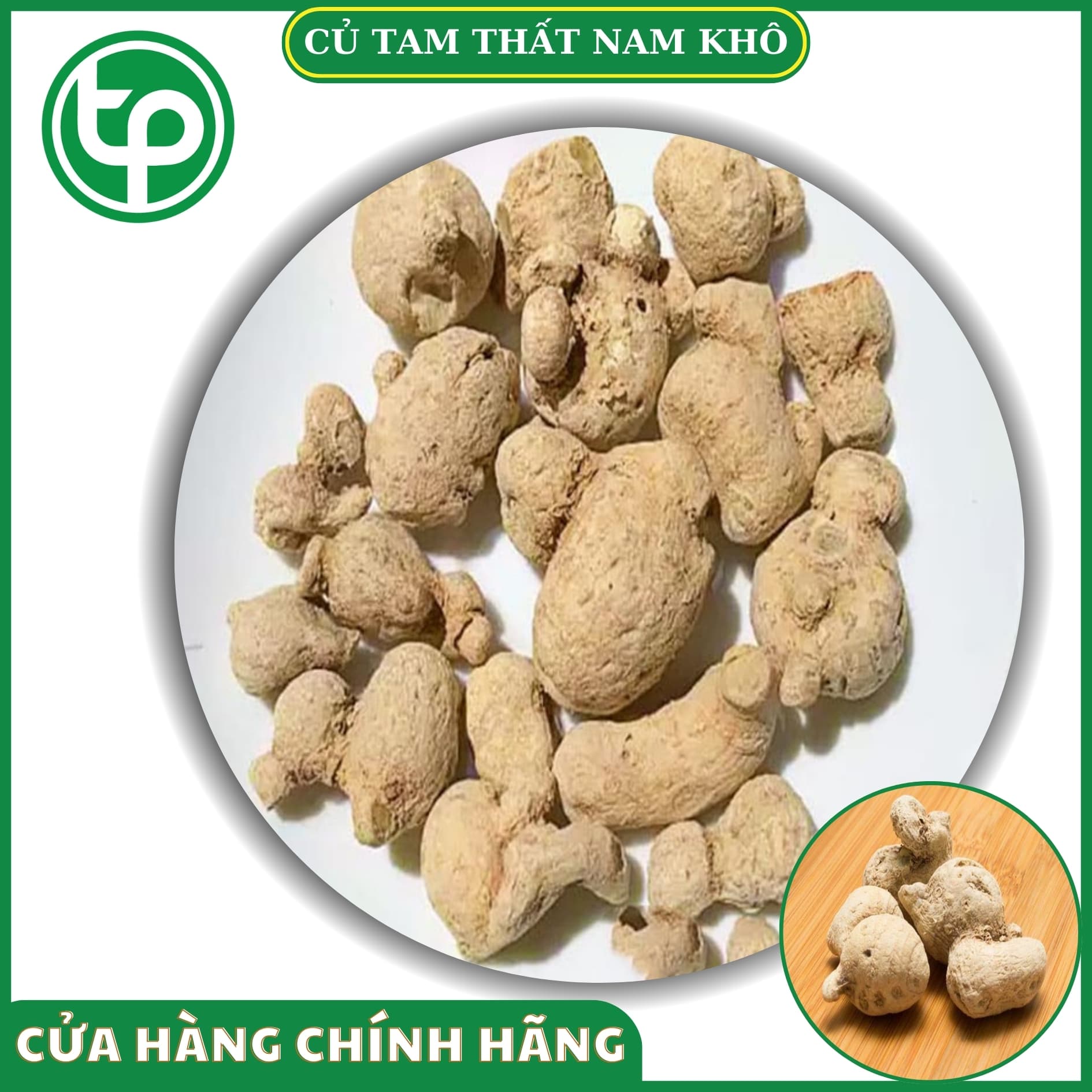 Củ tam thất nam 100g - Dược Tấn Phát - Hàng sạch thơm cao cấp