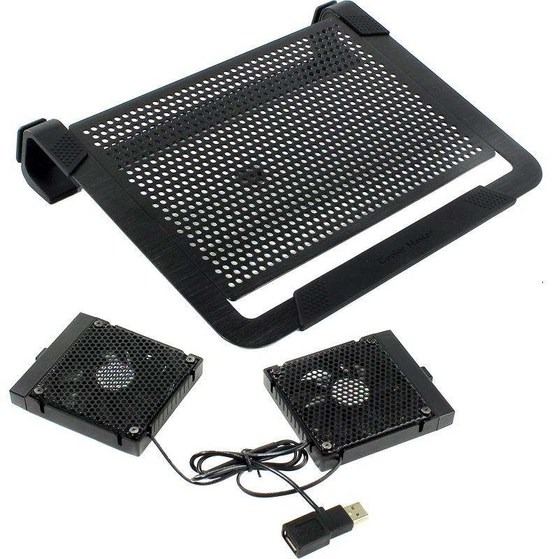 Đế tản nhiệt laptop CoolerMaster U2 Plus - 2 quạt rời chân đế