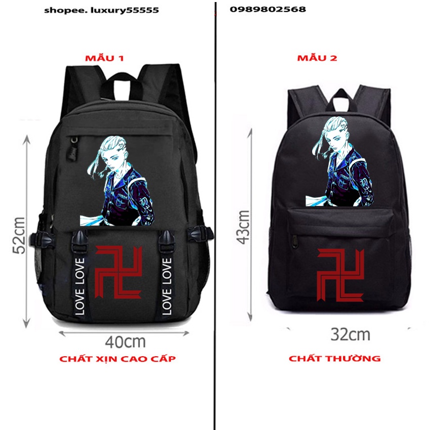 Balo Đi Học logo Revengers Tokyo Anime mẫu hot loại 1