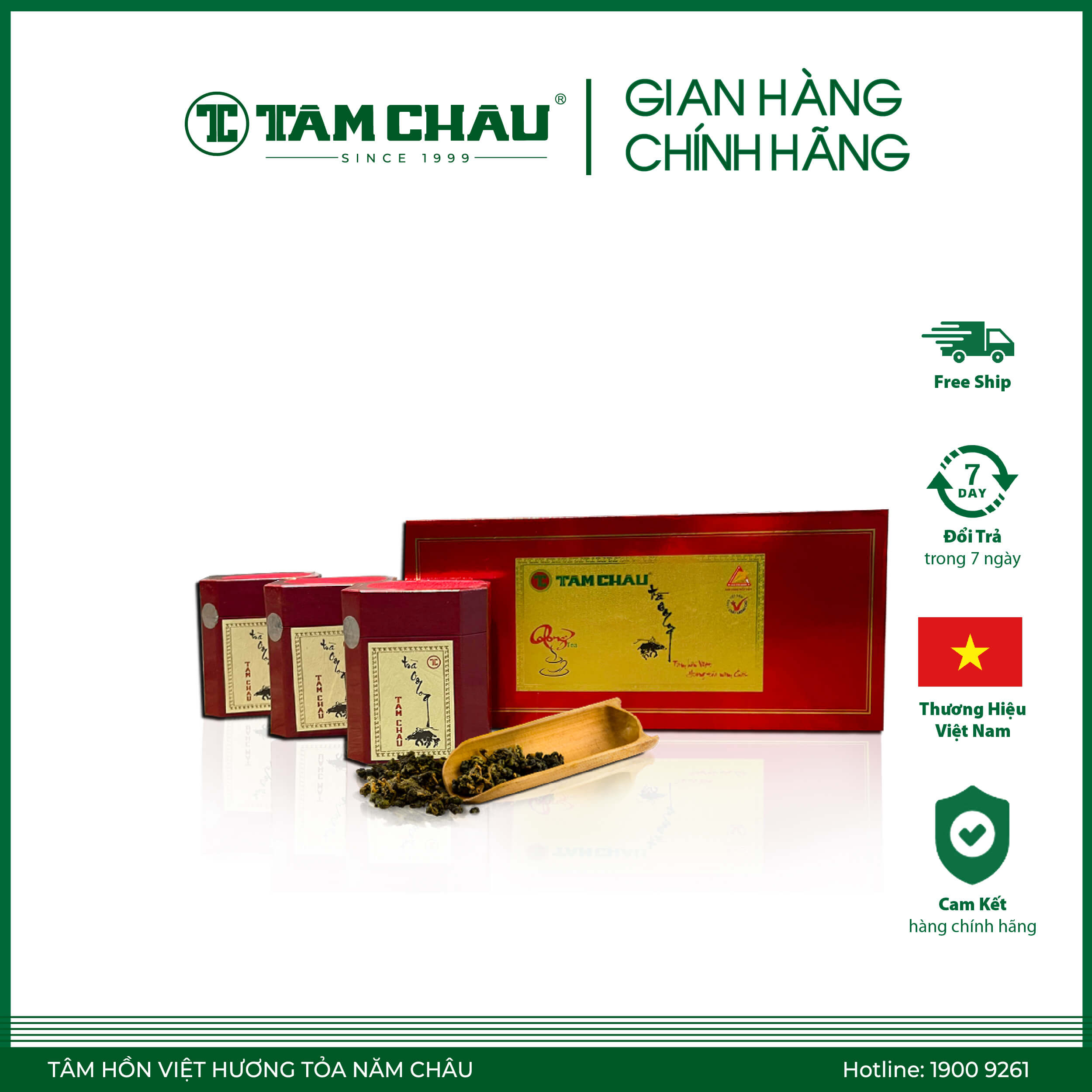 [TÂM CHÂU] Trà Oolong Thuần Đỏ 100Gr/300Gr