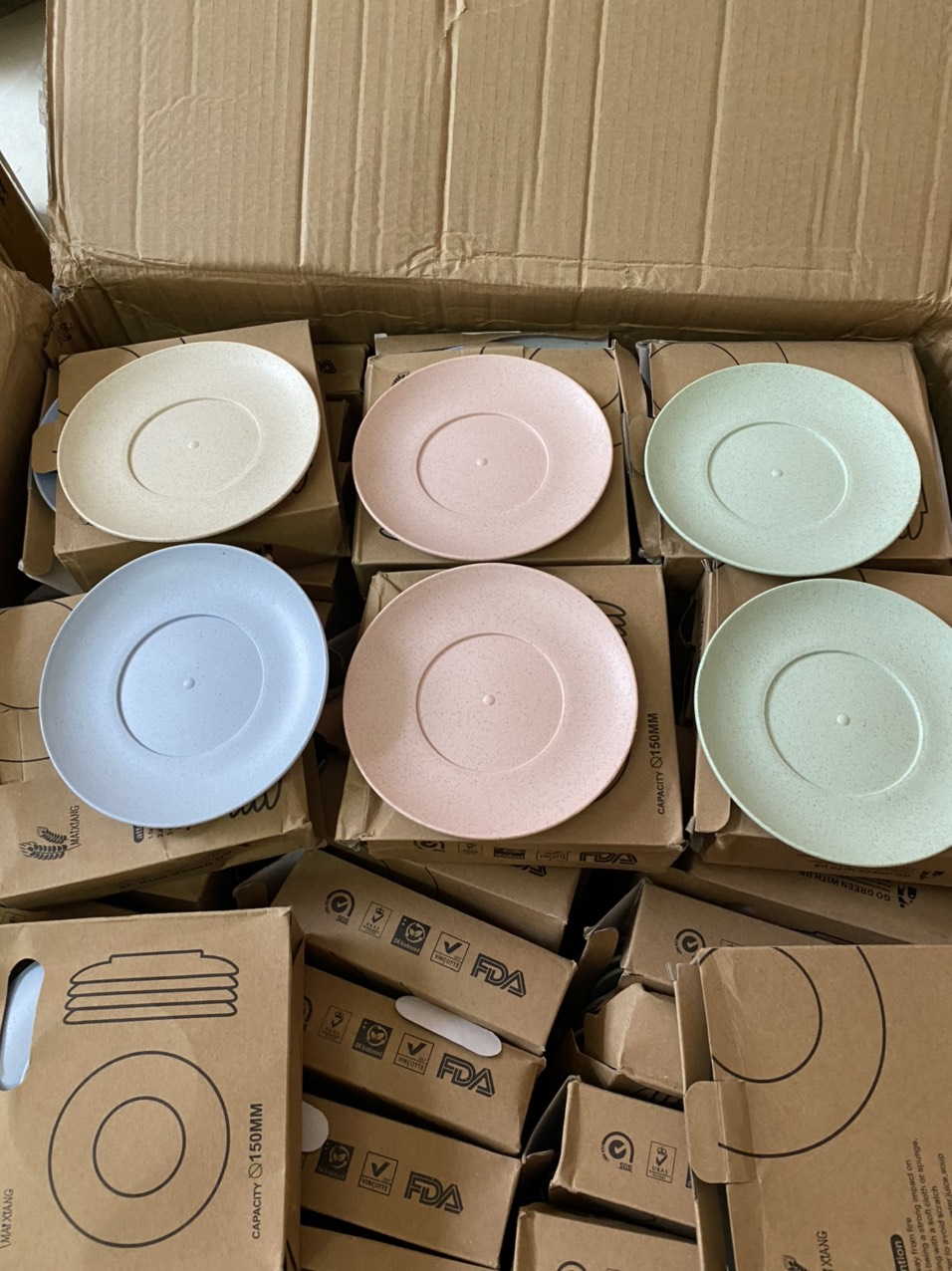 Set  6 Đĩa Lúa Mạch Dạng Tròn