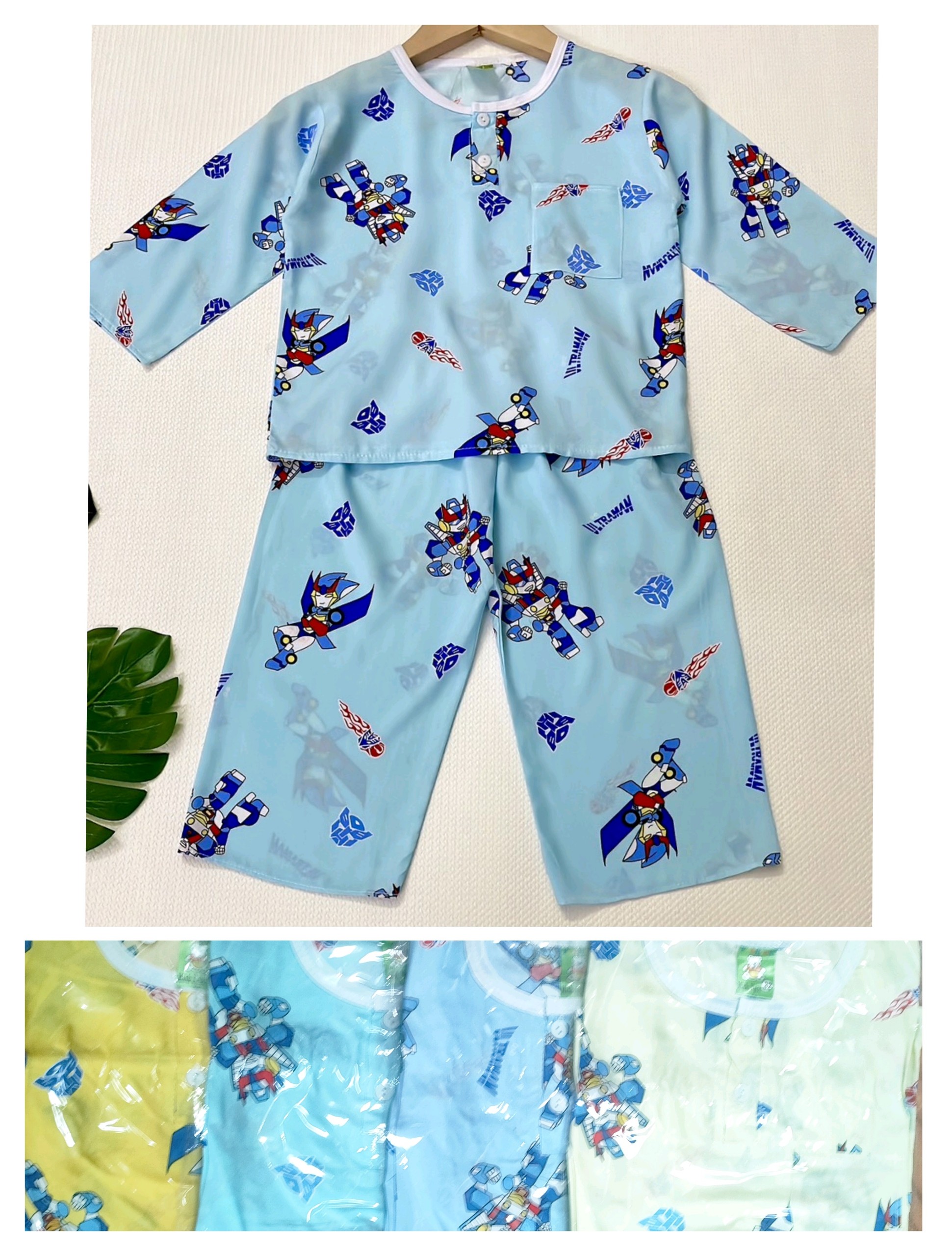 Bộ Tole Tay Dài Bé Trai (12-16kg) (giao màu ngẫu nhiên)