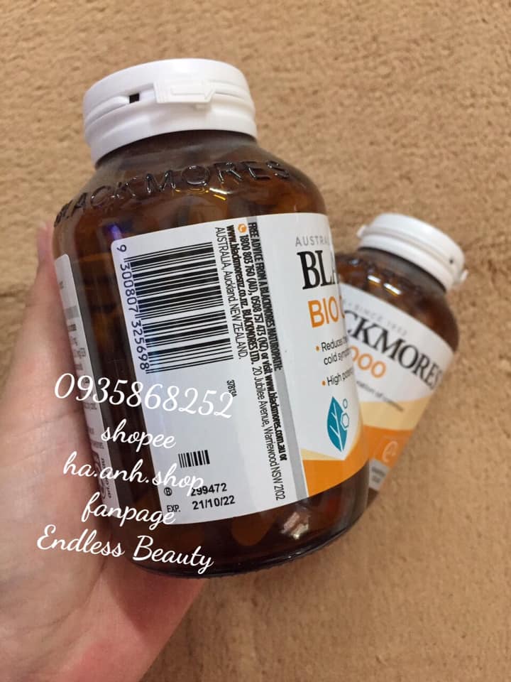 Bio C Blackmores 1000mg 150 viên mẫu mới